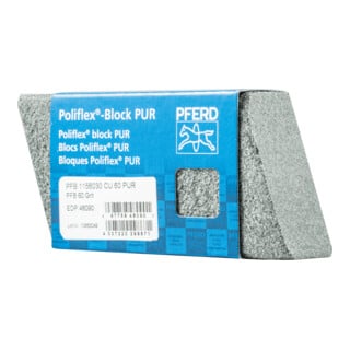 PFERD TOOLS Poliflex Schleifblock 30x60x115 mm Bindung PUR SIC60 für Feinschliff und Finish