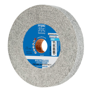 PFERD TOOLS POLINOX Gewickeltes Vlies-Rad PNK Ø 150x25 mm Bohrung-Ø 25,4 mm Mittelweich SIC Fein für Finish