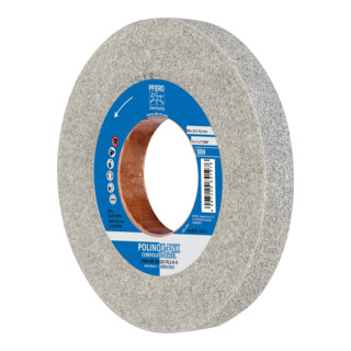 PFERD TOOLS POLINOX Gewickeltes Vlies-Rad PNK Ø 200x25 mm Bohrung-Ø 76,2 mm Mittelhart A Grob für Finish
