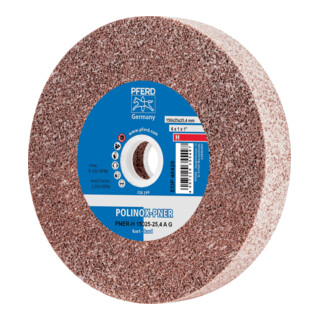 PFERD TOOLS POLINOX verpresstes Vlies-Rad PNER Ø 150x25 mm Bohrung-Ø 25,4 mm Hart A Grob für Finish
