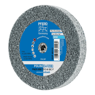 PFERD TOOLS POLINOX-Kompaktschleifrad PNER-MW SiC F, für Winkelschleifer und Kehlnahtschleifer