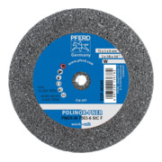 PFERD TOOLS POLINOX verpresstes Vlies-Rad PNER Ø 75x3 mm Bohrung-Ø 6 mm Weich SIC Fein für Finish