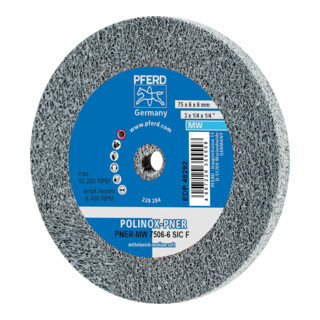 PFERD POLINOX-Kompaktschleifrad PNER-MW SiC F, für Winkelschleifer und Kehlnahtschleifer