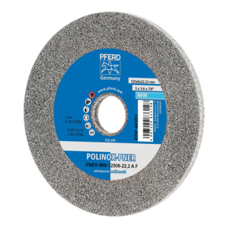 PFERD TOOLS POLINOX verpresstes Vlies-Rad PNER Ø 125x6 mm Bohrung-Ø 22,23 mm Mittelweich A Fein für Finish
