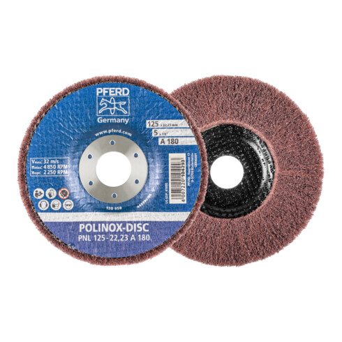 PFERD POLINOX-Schleifdisc PNL 125-22,23 A 180