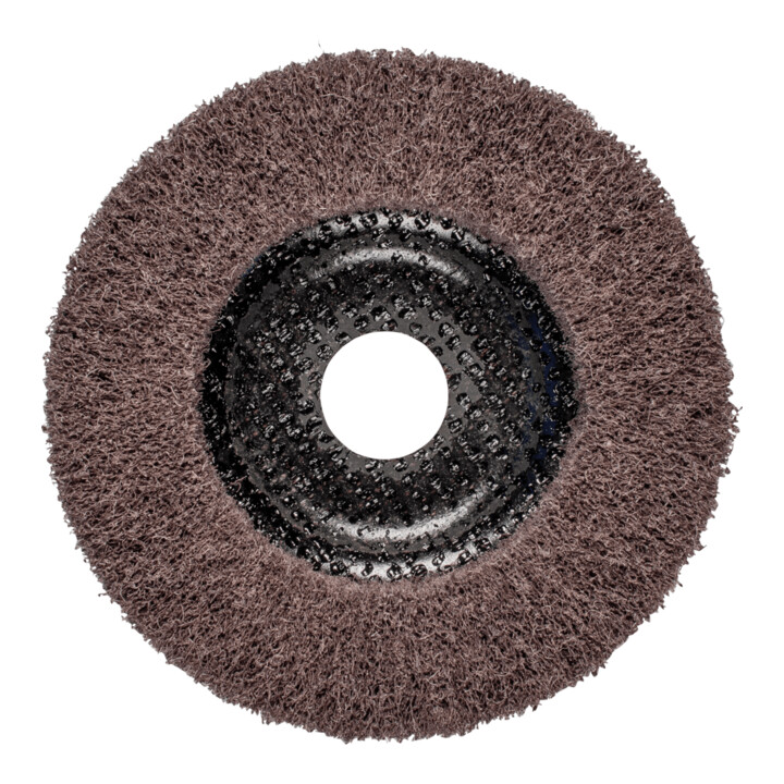 PFERD TOOLS POLINOX Vlies-Schleifdisc PNL Ø 115 mm Bohrung-Ø 22,23 mm A100 für Feinschliff und Finish