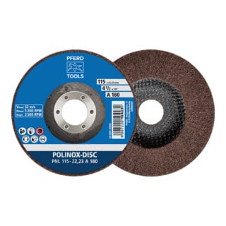 PFERD TOOLS POLINOX-Schleifdisc PNL 115-22,23 A 100