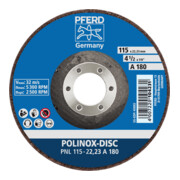 PFERD TOOLS POLINOX-Schleifdisc PNL 115-22,23 A 100-4