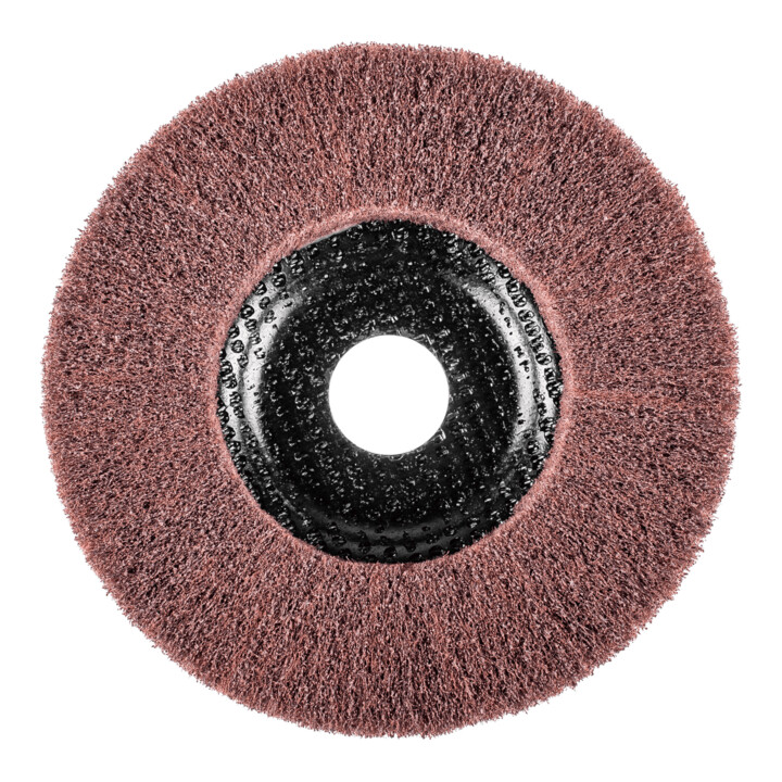 PFERD TOOLS POLINOX Vlies-Schleifdisc PNL Ø 125 mm Bohrung-Ø 22,23 mm A180 für Feinschliff und Finish