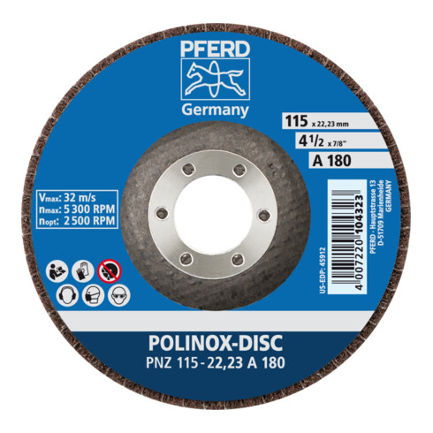 PFERD POLINOX-Schleifdisc PNZ 115-22,23 A 100