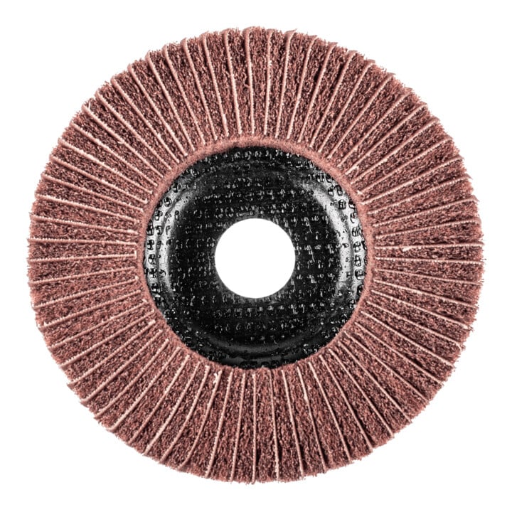 PFERD TOOLS POLINOX Vlies-Schleifdisc PNZ Ø 125 mm Bohrung-Ø 22,23 mm A180 für Feinschliff und Finish