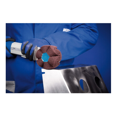 PFERD TOOLS POLINOX Vlies-Schleifrad PNG Ø 100x50mm Gewinde 5/8-11 A100 für Feinschliff und Finish