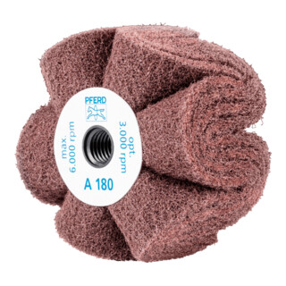 PFERD TOOLS POLINOX Vlies-Schleifrad PNG Ø 100x50mm Gewinde 5/8-11 A180 für Feinschliff und Finish