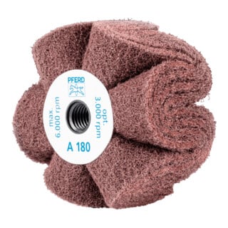 PFERD TOOLS POLINOX Vlies-Schleifrad PNG Ø 100x50mm Gewinde 5/8-11 A180 für Feinschliff und Finish