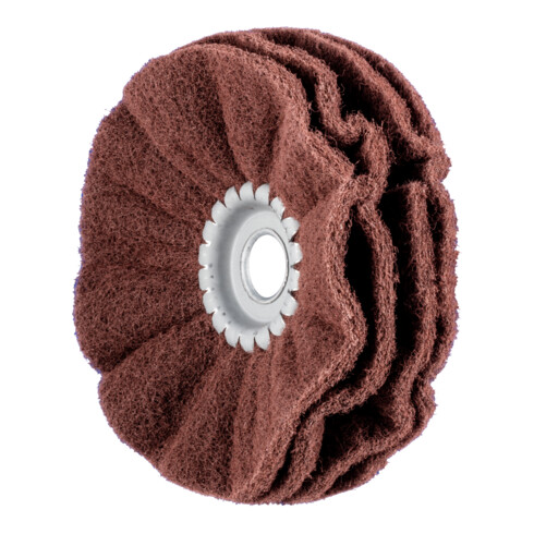 PFERD TOOLS POLINOX Vlies-Schleifrad PNR Ø 150x40mm Bohrung-Ø 20mm A180 für Feinschliff und Finish