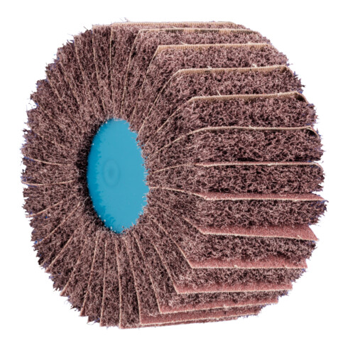 PFERD TOOLS POLINOX Vlies-Schleifrad PNZ Ø 100x50mm Gewinde M14 A100 für Feinschliff und Finish