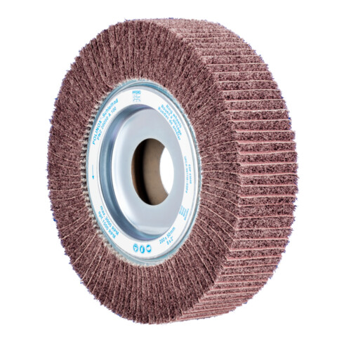 PFERD TOOLS POLINOX Vlies-Schleifrad PNZ Ø 200x50mm Bohrung-Ø 44 mm A100 für Feinschliff und Finish