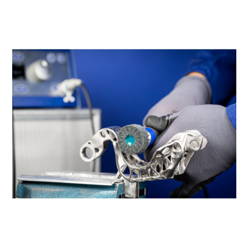 PFERD TOOLS POLINOX Vlies-Schleifstift PNL Ø 50x30mm Schaft-Ø 6 mm SIC180 für Feinschliff und Finish