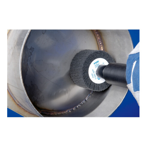 PFERD TOOLS POLINOX Vlies-Schleifstift PNL Ø 60x50mm Schaft-Ø 6 mm SIC100 für Feinschliff und Finish