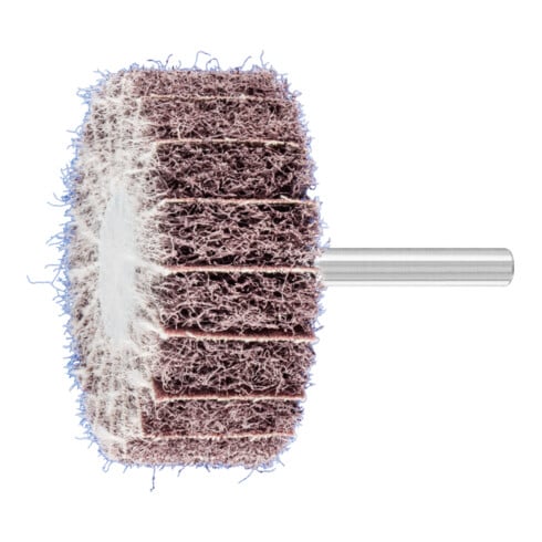 PFERD TOOLS POLINOX Vlies-Schleifstift PNZ Ø 60x25 mm Schaft-Ø 6 mm A100 für Feinschliff und Finish