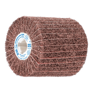 PFERD TOOLS POLINOX Vlies-Schleifwalze PNZ Ø 100x100mm Keilnut 19 mm A80/M für Feinschliff und Finish