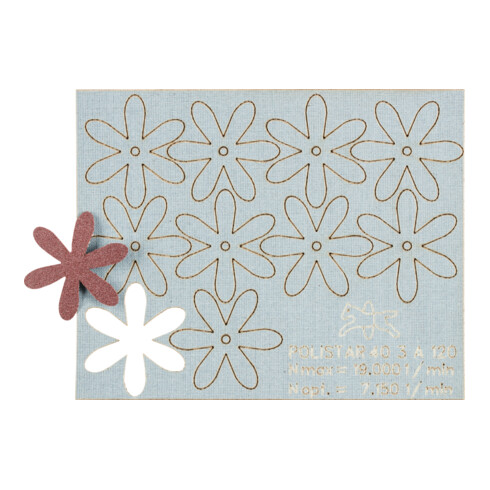 PFERD TOOLS POLISTAR PST Ø 40mm Bohrung Ø 3 mm A120 zum Schleifen von Bohrungen und Rohren