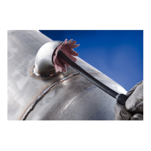 PFERD TOOLS POLISTAR-TUBE PST-T Ø 80mm Bohrung Ø 4 mm A120 zum Schleifen von Bohrungen und Rohren