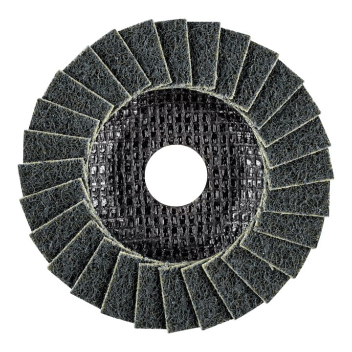 PFERD TOOLS POLIVLIES-Fächerscheibe PVL Korund Ø 115 mm Bohrung 22,23 mm A240F für Feinschliff