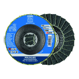 PFERD TOOLS POLIVLIES-Fächerscheibe PVL 115-X-LOCK A 100 G