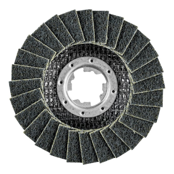 PFERD TOOLS POLIVLIES-Fächerscheibe PVL Korund Ø 115 mm Bohrung 22,23 mm/X-LOCK A240F für Feinschliff