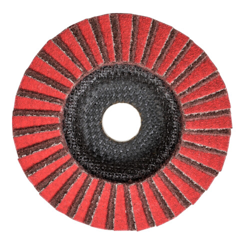 PFERD TOOLS POLIVLIES-Fächerscheibe PVZ Keramik Ø 125 mm Bohrung 22,23 mm CO-COOL80/A180M für Feinschliff