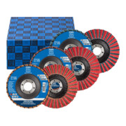 PFERD TOOLS POLIVLIES-Fächerscheiben Set PVZ Keramik Ø115mm Bohrung Ø22,23mm CO-COOL60/G,80/M,120/F