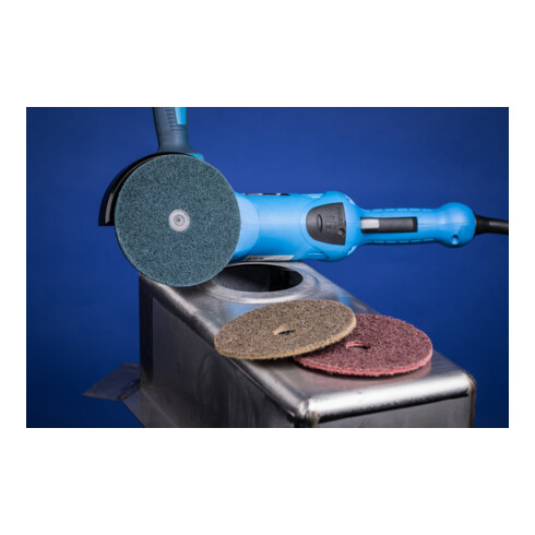 PFERD TOOLS POLIVLIES-Klettrondenhalter PVKRH Ø 115 mm Gewinde M14 mit Zentrierzapfen Ø 22 mm