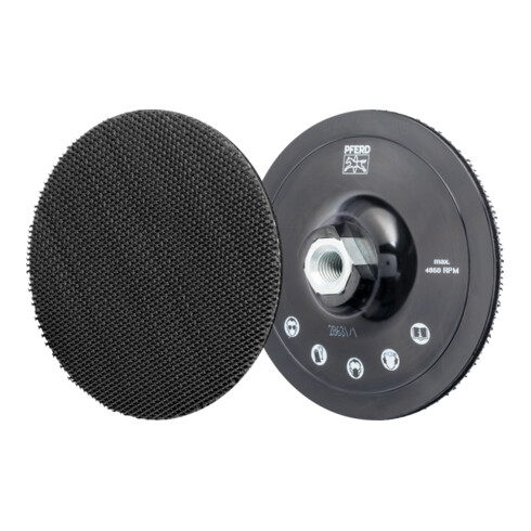 PFERD TOOLS POLIVLIES-Klettrondenhalter PVKRH Ø 125 mm Gewinde M14