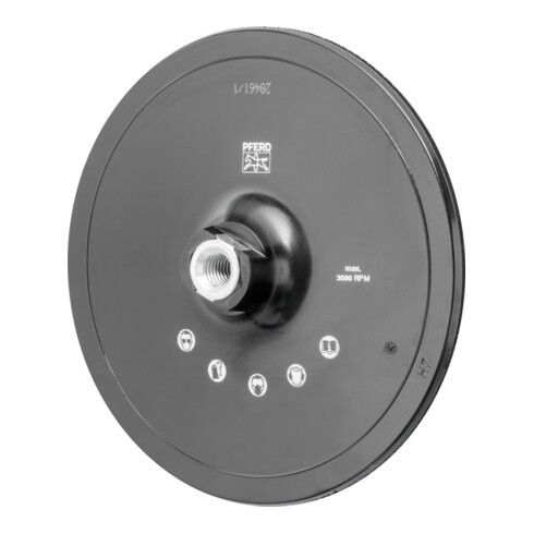 PFERD TOOLS POLIVLIES-Klettrondenhalter PVKRH Ø 180mm Gewinde M14