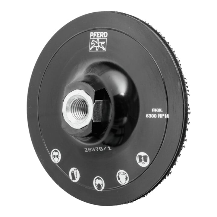 PFERD TOOLS POLIVLIES-Klettrondenhalter PVKRH Ø 115 mm Gewinde M14