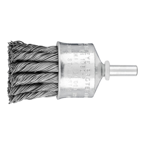 PFERD TOOLS POS Pinselbürste gezopft PBG Ø30mm Schaft-Ø6 mm Stahl-Draht-Ø0,50