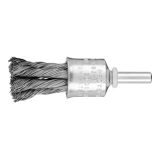PFERD TOOLS POS Pinselbürste gezopft PBG Ø19 mm Schaft-Ø6 mm Stahl-Draht-Ø0,35