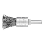 PFERD TOOLS POS Pinselbürste ungezopft PBU Ø15 mm Schaft-Ø6 mm Stahl-Draht-Ø0,35