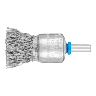 PFERD TOOLS POS Pinselbürste ungezopft PBU Ø20mm Schaft-Ø6 mm Edelstahl-Draht-Ø0,50