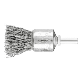 PFERD TOOLS POS Pinselbürste ungezopft PBU Ø20mm Schaft-Ø6 mm Stahl-Draht-Ø0,50