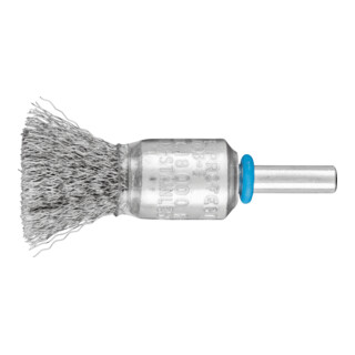 PFERD TOOLS POS Pinselbürste ungezopft PBU Ø15 mm Schaft-Ø6 mm Edelstahl-Draht-Ø0,20