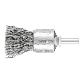 PFERD TOOLS POS Pinselbürste ungezopft PBU Ø20mm Schaft-Ø6 mm Stahl-Draht-Ø0,50