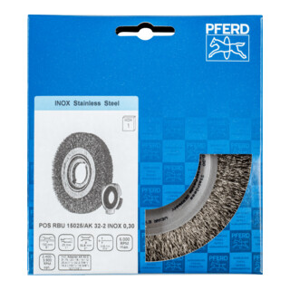 PFERD TOOLS Rundbürste, ungezopft POS RBU INOX 0,30
