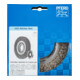 PFERD TOOLS POS Rundbürste breit ungezopft RBU Ø150x25xvariable Bohrung Edelstahl-Draht-Ø0,30 Schleifbock