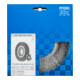 PFERD TOOLS POS Rundbürste breit ungezopft RBU Ø180x25xvariable Bohrung Stahl-Draht-Ø0,30 Schleifbock