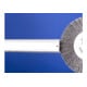 PFERD TOOLS POS Rundbürste breit ungezopft RBU Ø200x25xvariable Bohrung Stahl-Draht-Ø0,30 Schleifbock