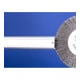PFERD TOOLS POS Rundbürste breit ungezopft RBU Ø200x25xvariable Bohrung Stahl-Draht-Ø0,30 Schleifbock