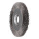 PFERD TOOLS POS Rundbürste breit ungezopft RBU Ø250x30xvariable Bohrung Edelstahl-Draht-Ø0,30 Schleifbock