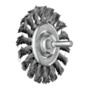 PFERD TOOLS POS Rundbürste gezopft RBG Ø76x6 mm Schaft-Ø6 mm Stahl-Draht-Ø0,35